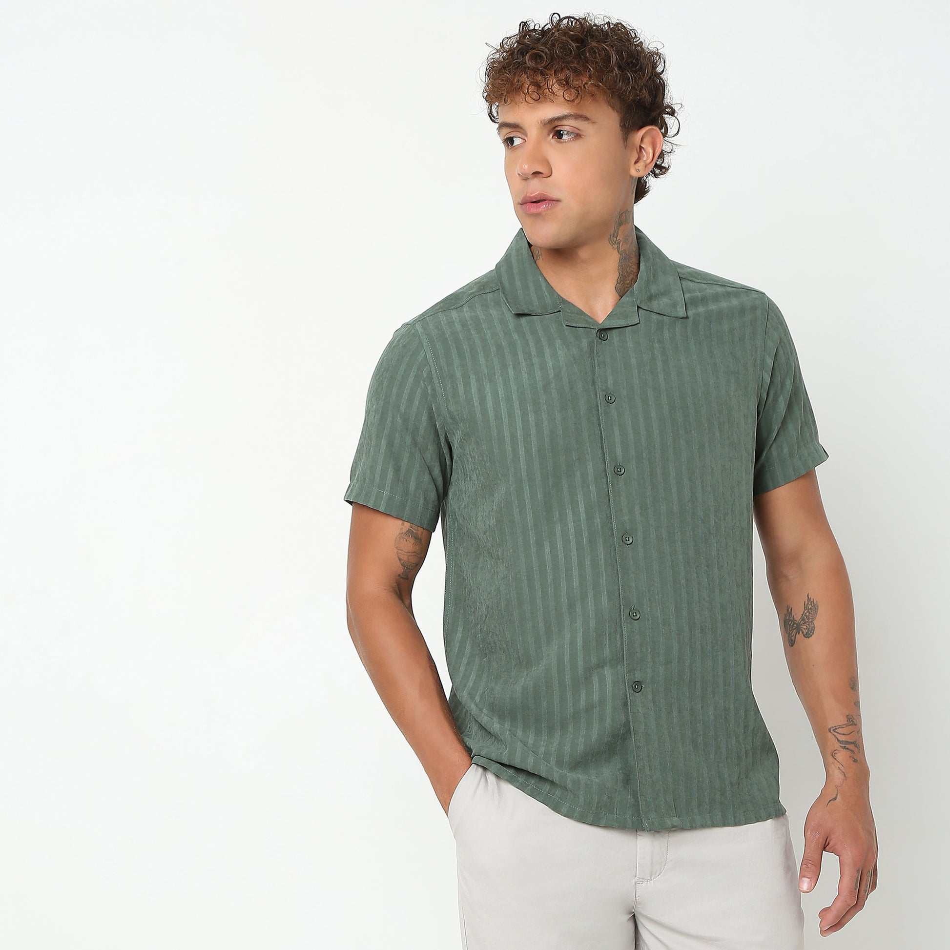 Slim Fit Striped Shirt