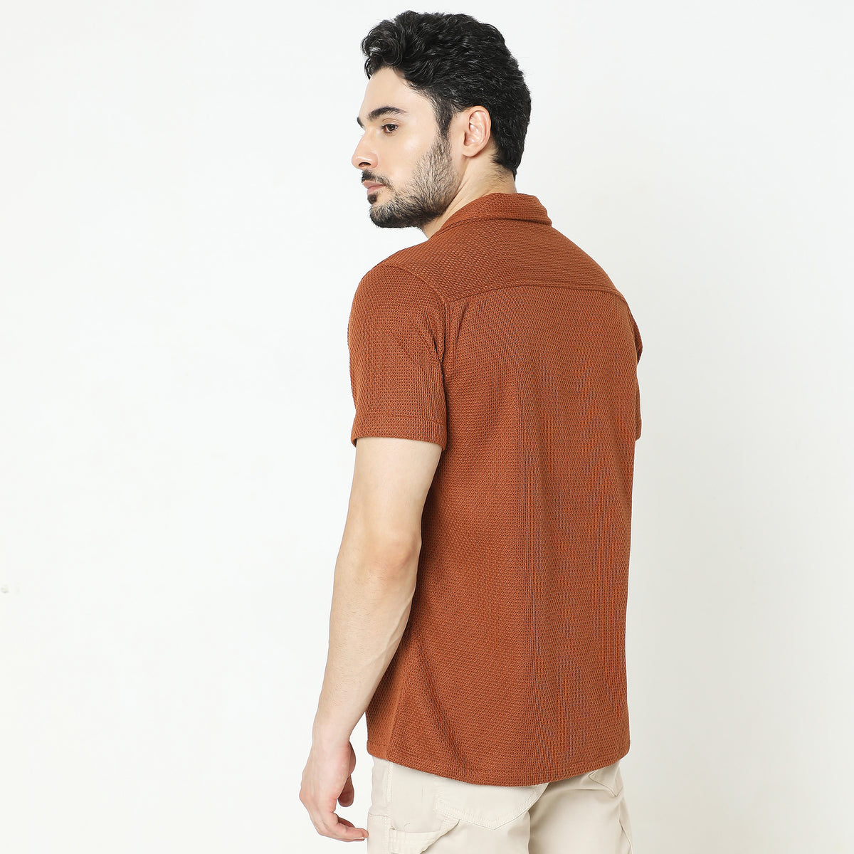 Slim Fit Solid Shirt