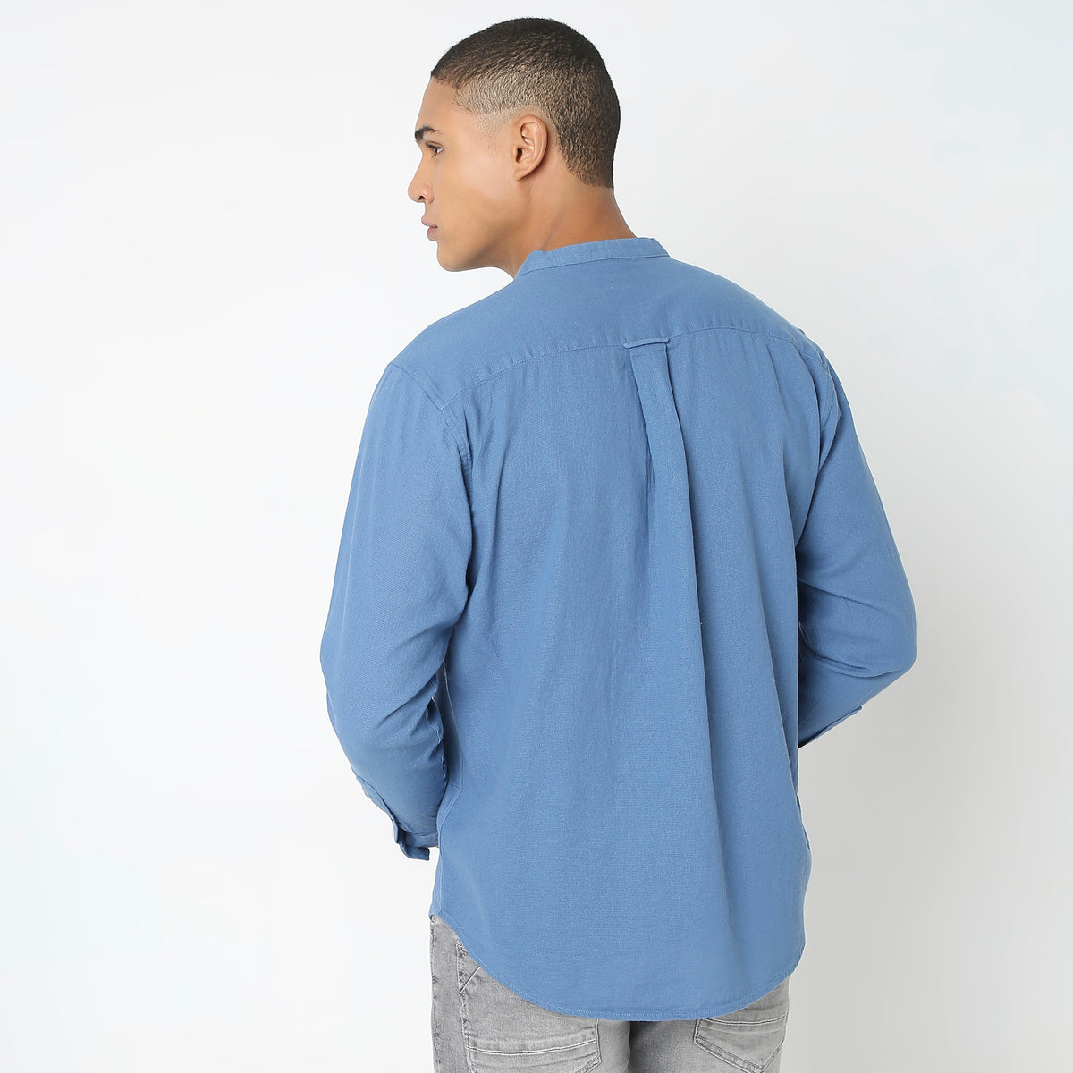 Regular Fit Solid Shirt