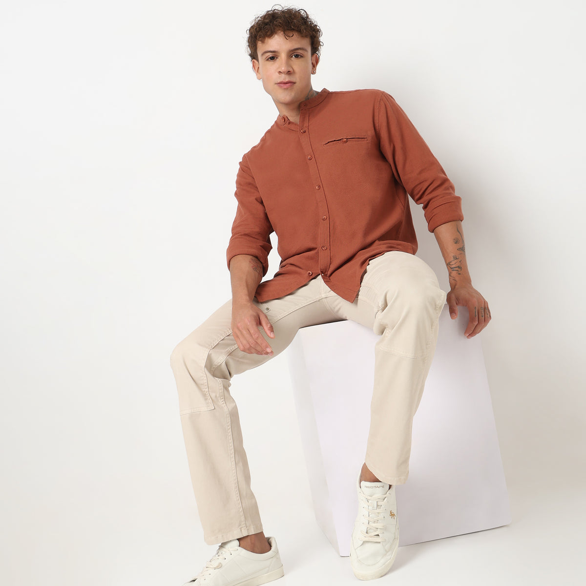 Regular Fit Solid Shirt