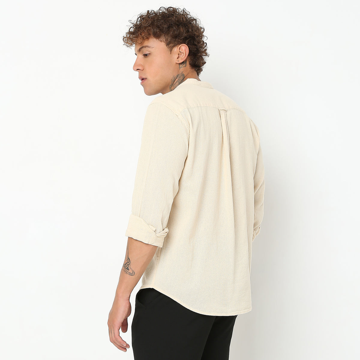 Regular Fit Solid Shirt