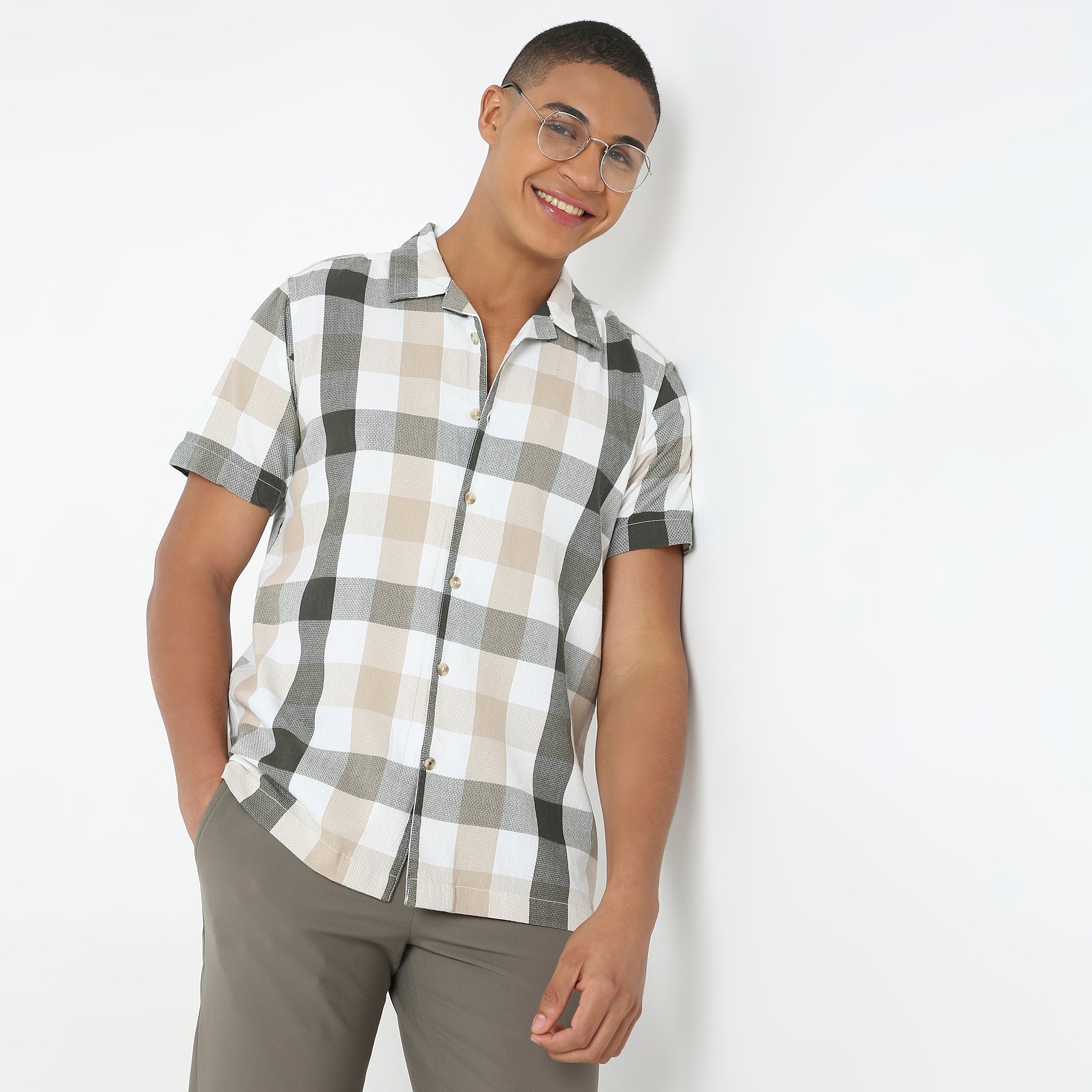Regular Fit Checkered Shirt