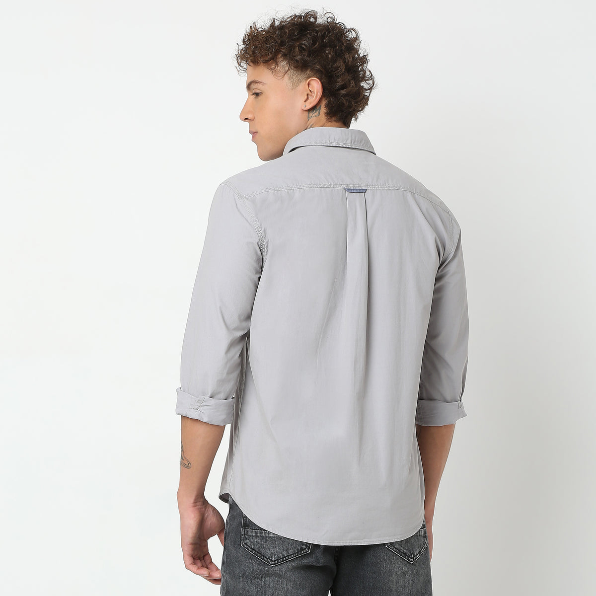 Regular Fit Solid Shirt