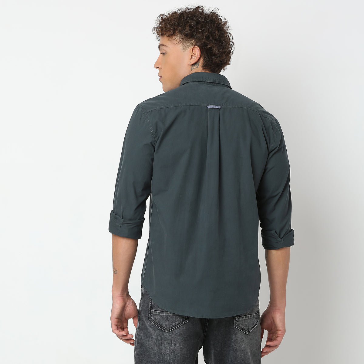 Regular Fit Solid Shirt