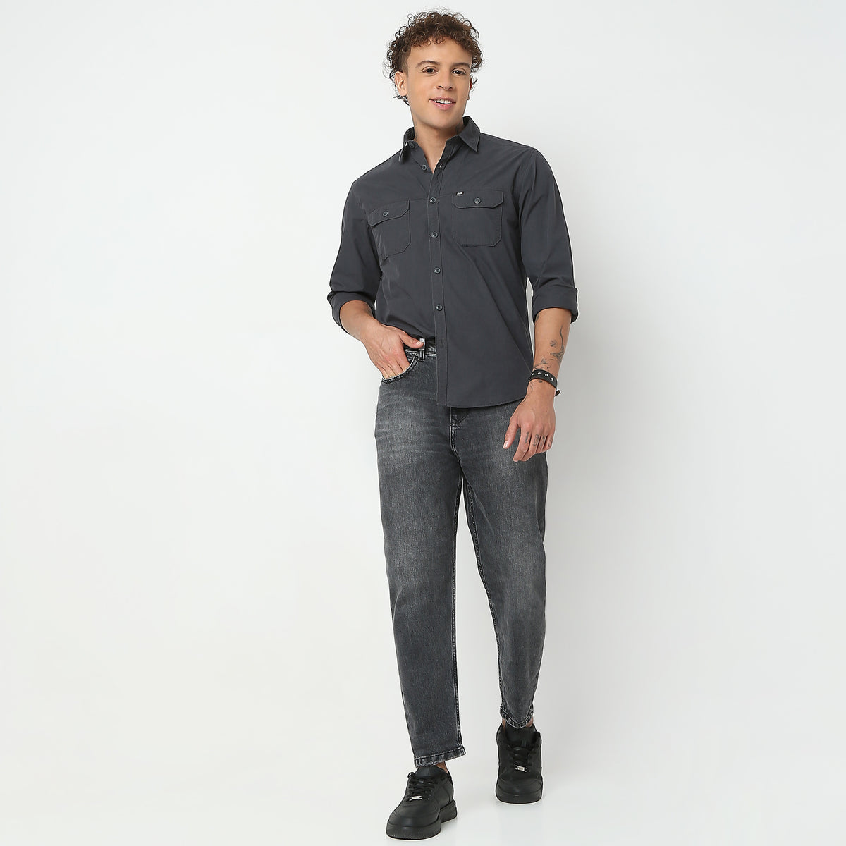 Regular Fit Solid Shirt