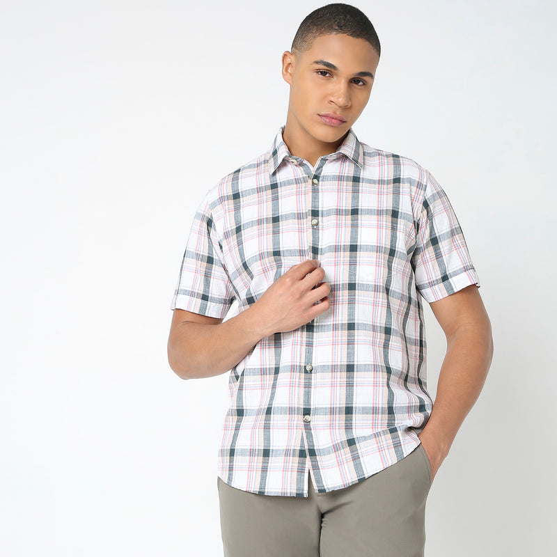 Regular Fit Checkered Shirt