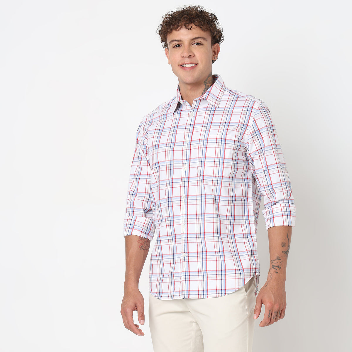 Regular Fit Checkered Shirt