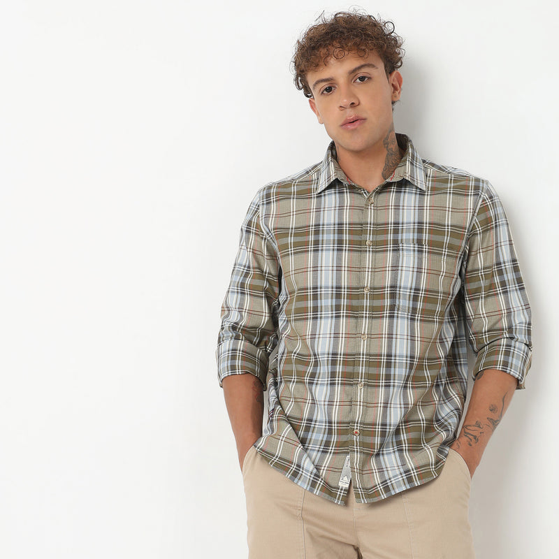 Regular Fit Checkered Shirt