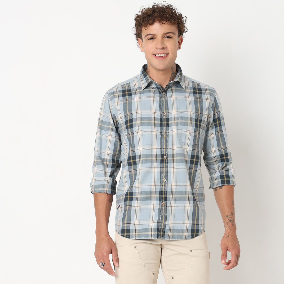 Regular Fit Checkered Shirt