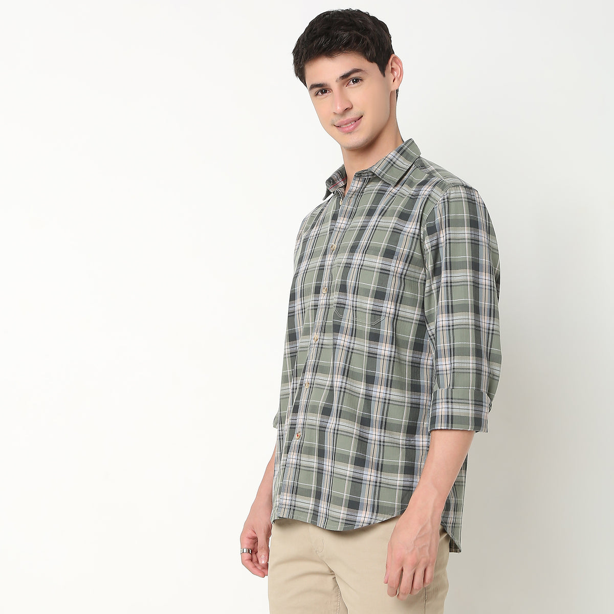 Regular Fit Checkered Shirt