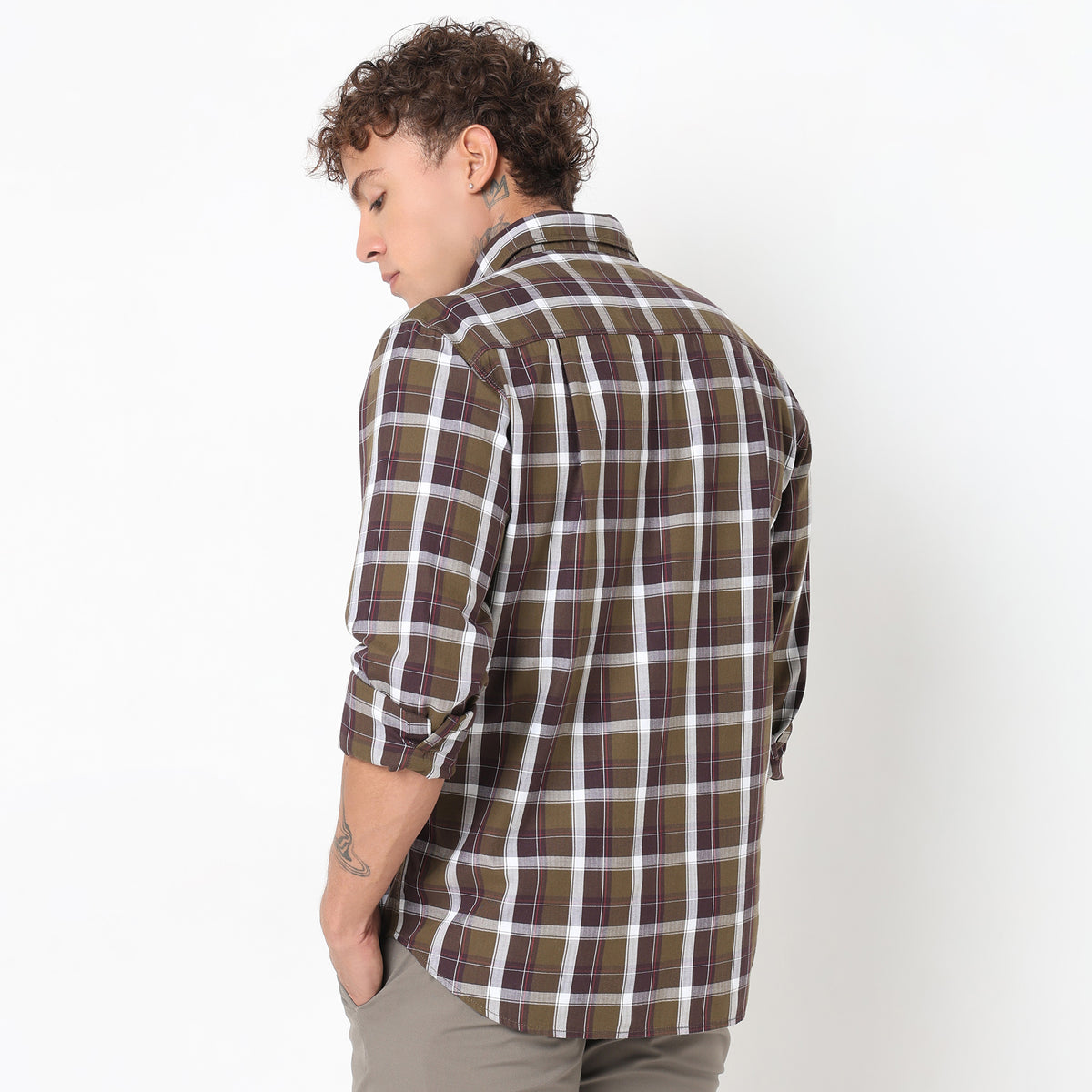 Regular Fit Checkered Shirt