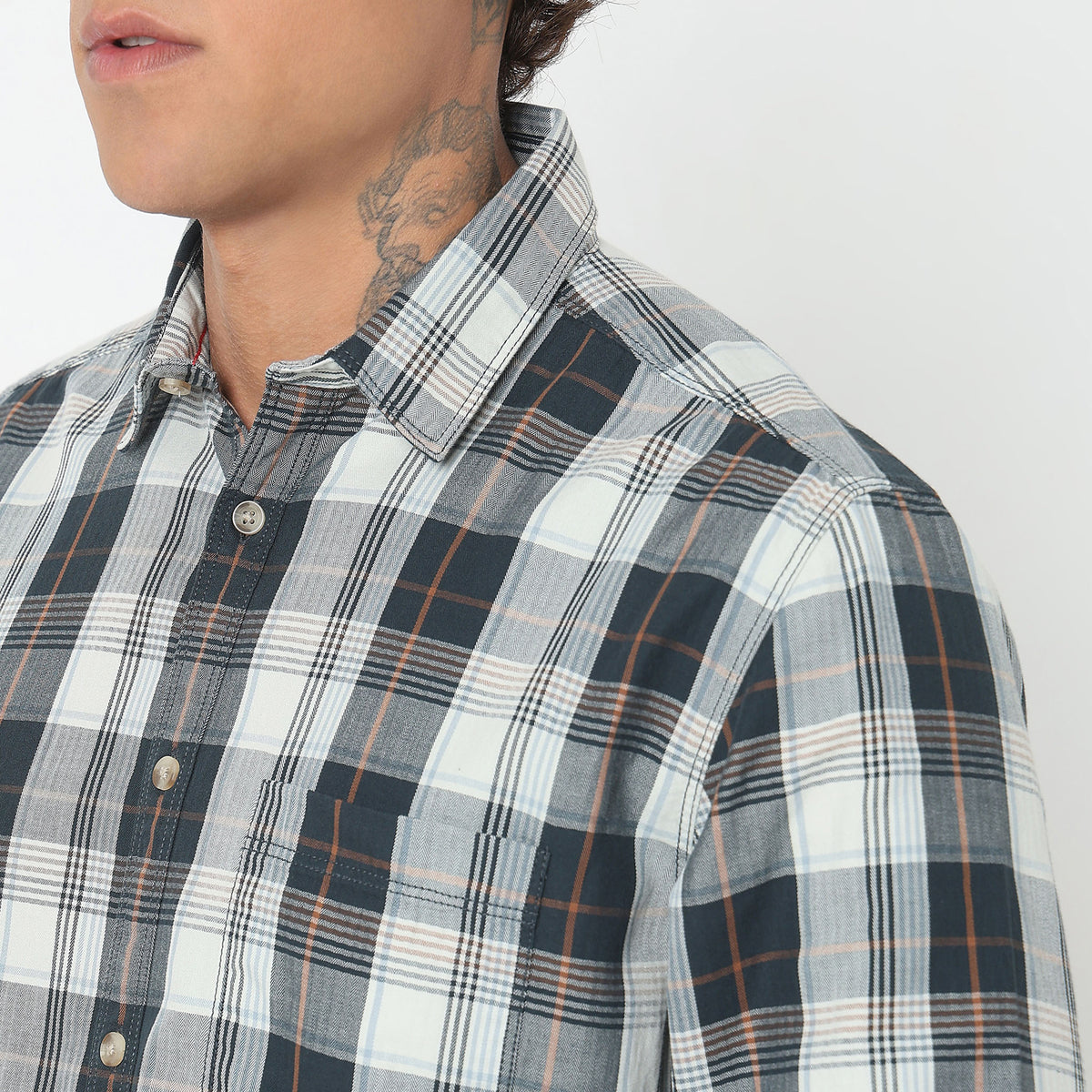 Regular Fit Checkered Shirt