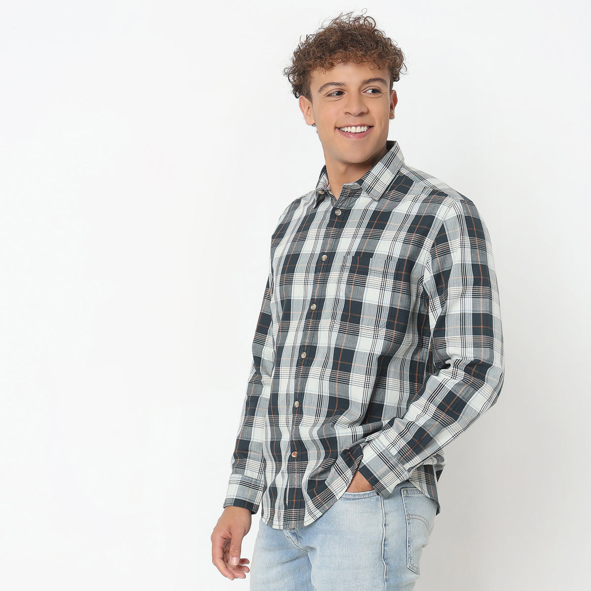 Regular Fit Checkered Shirt