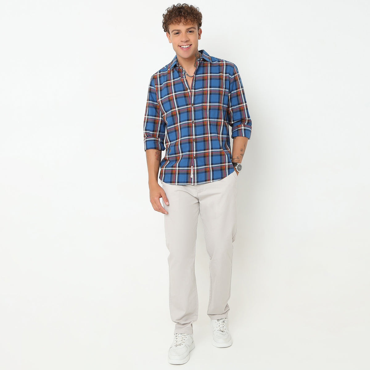 Regular Fit Checkered Shirt