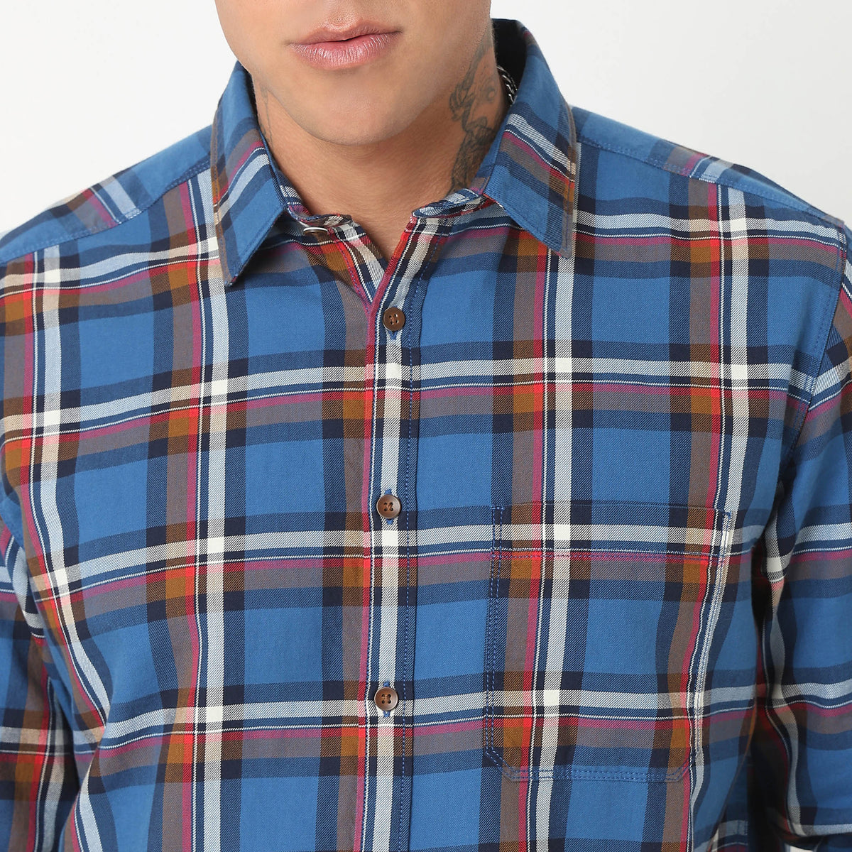 Regular Fit Checkered Shirt