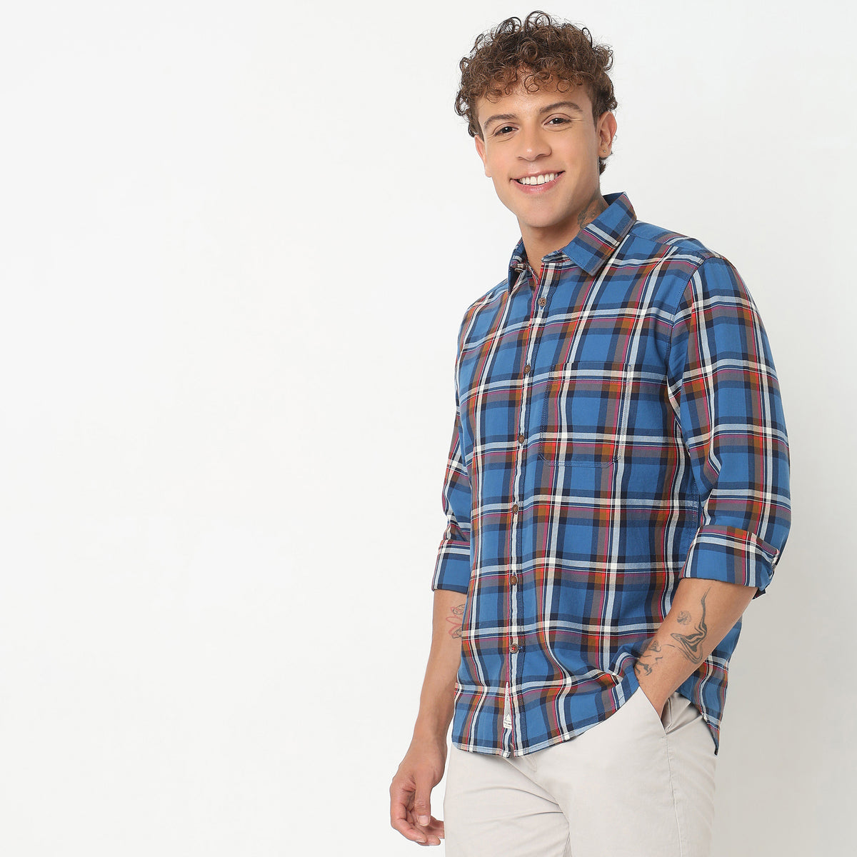 Regular Fit Checkered Shirt