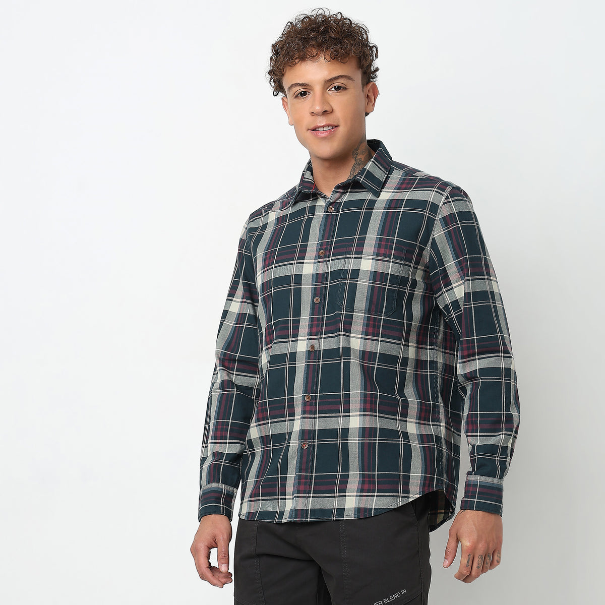 Regular Fit Checkered Shirt