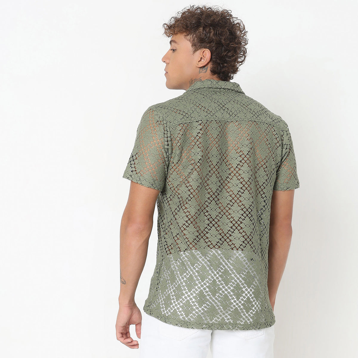 Regular Fit Lace Shirt