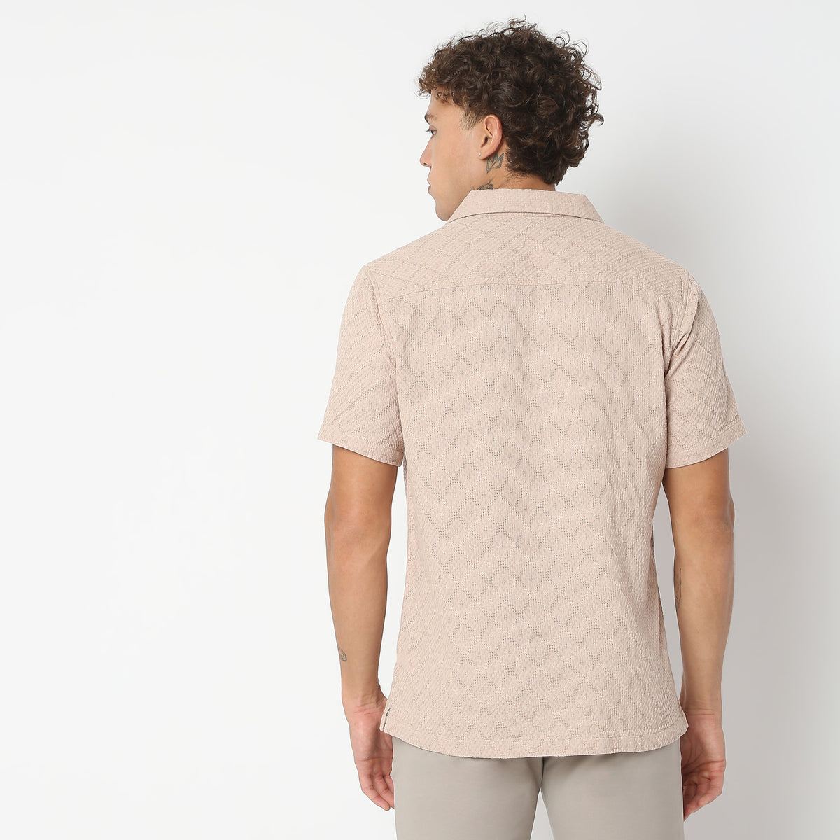 Regular Fit Solid Shirt