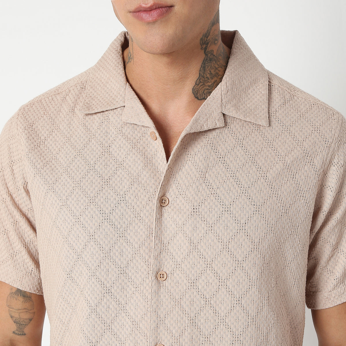 Regular Fit Solid Shirt