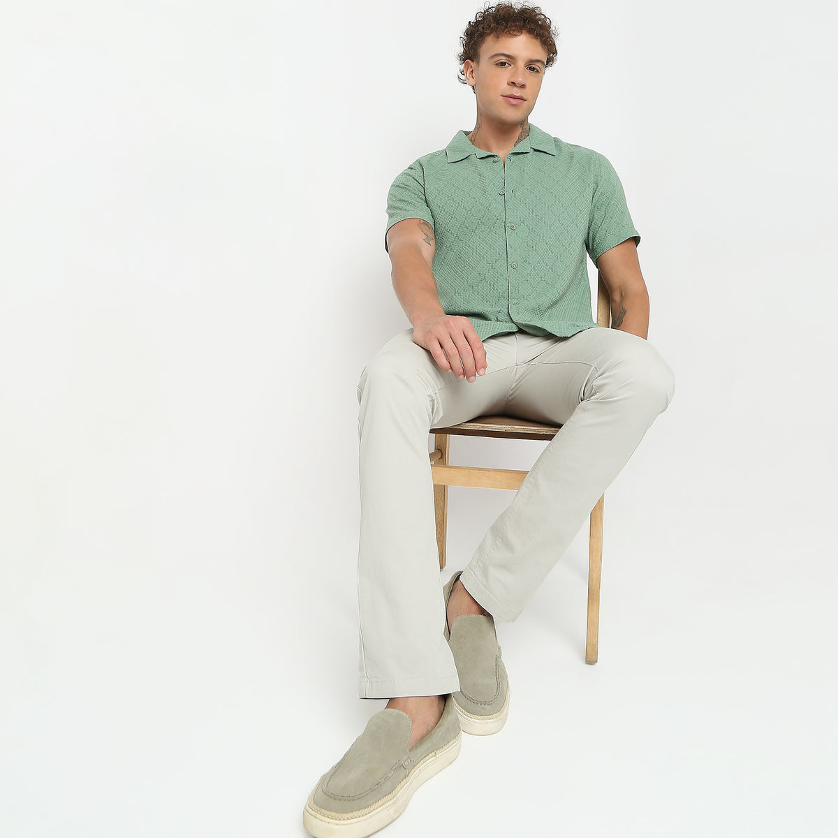 Regular Fit Solid Shirt