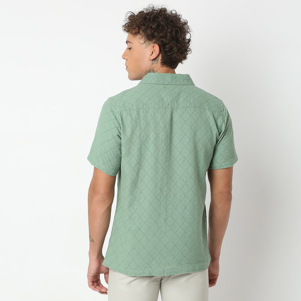 Regular Fit Solid Shirt