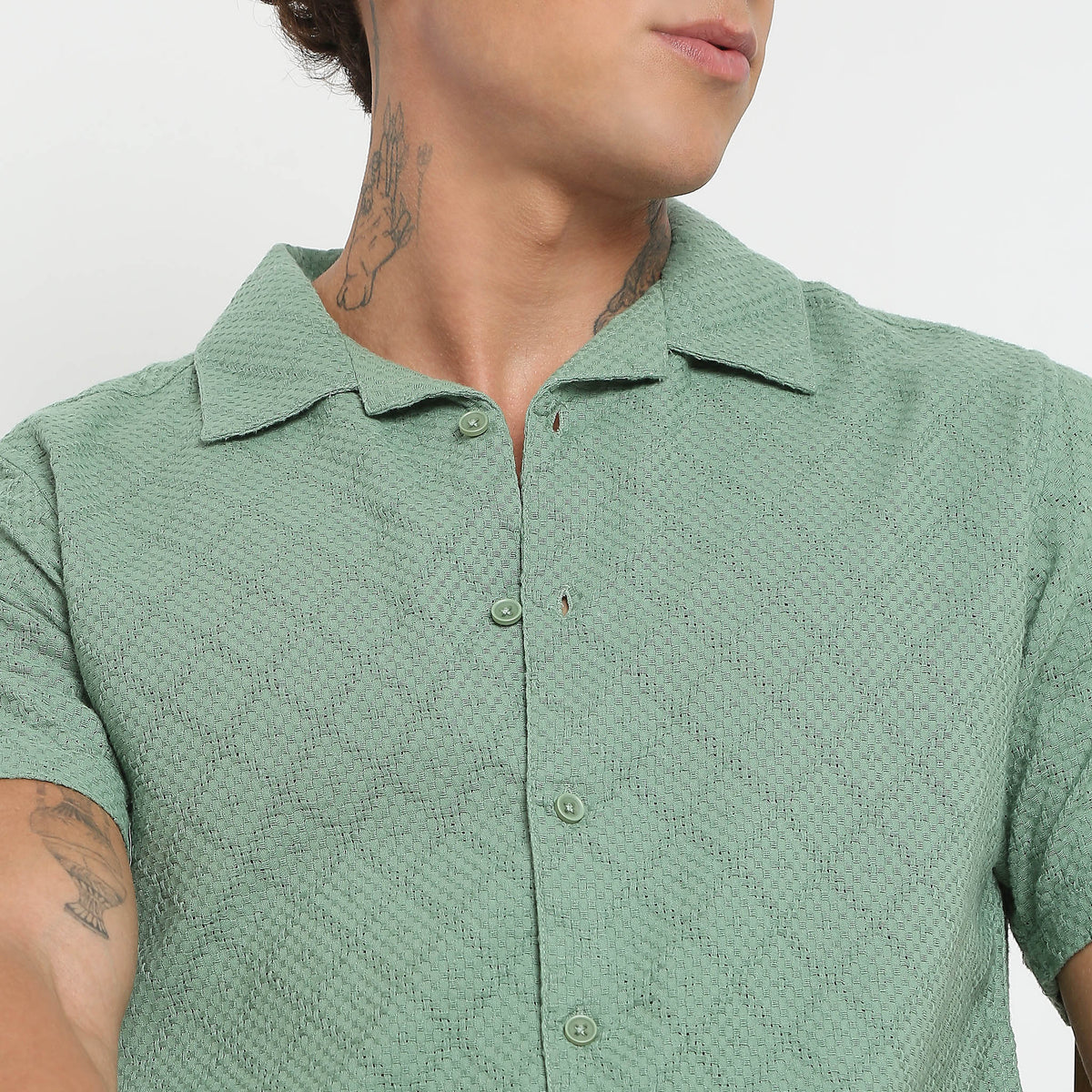 Regular Fit Solid Shirt