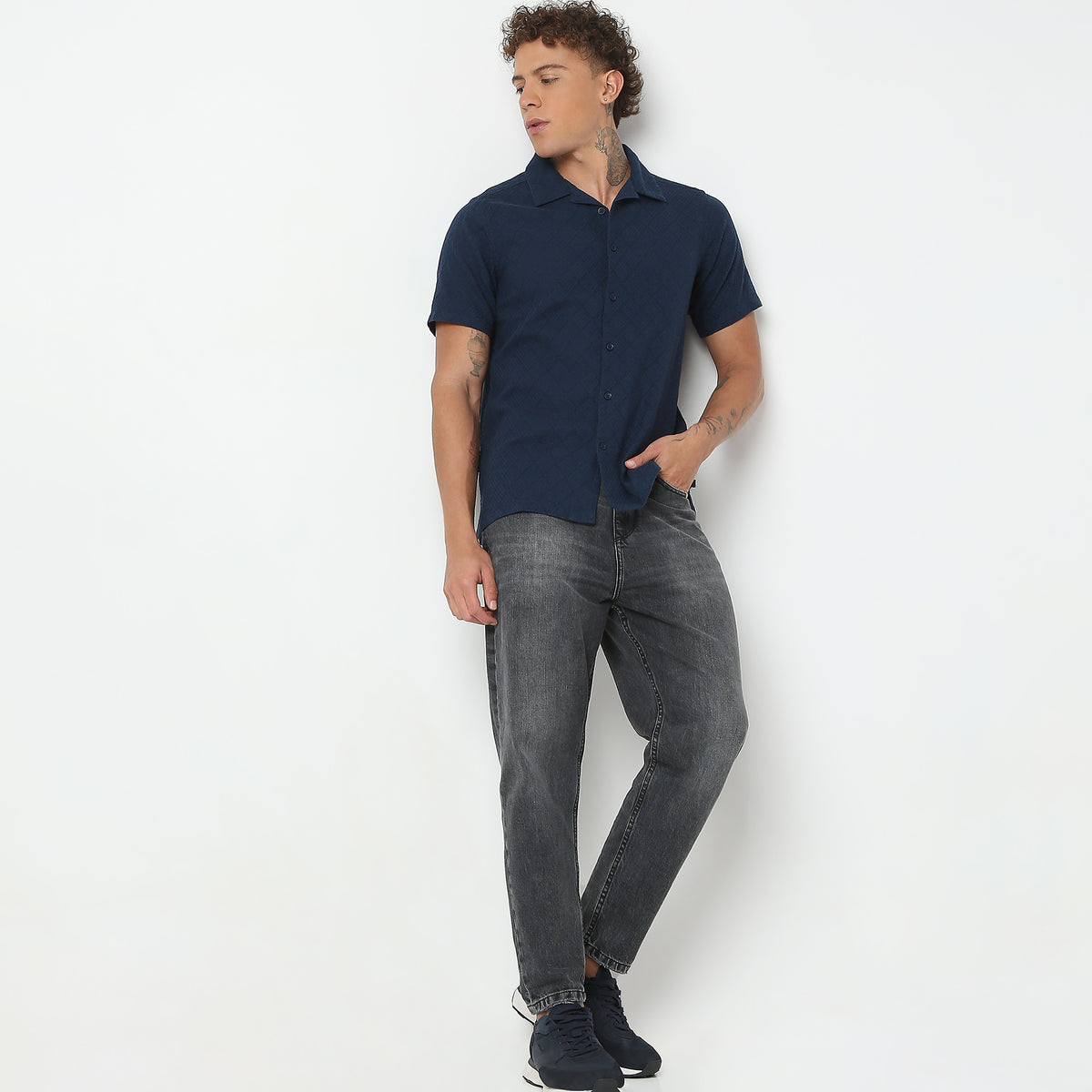 Regular Fit Solid Shirt