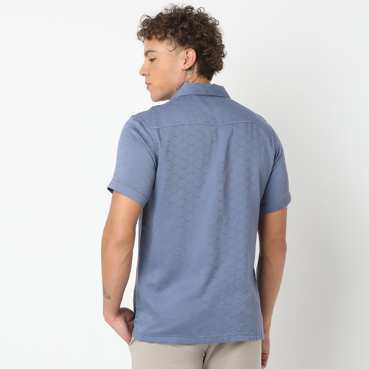 Regular Fit Solid Shirt