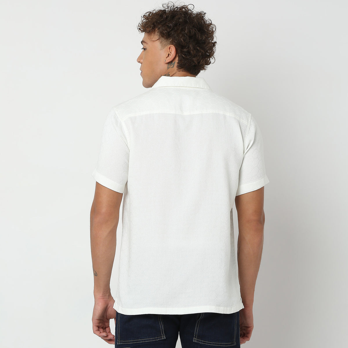 Regular Fit Solid Shirt