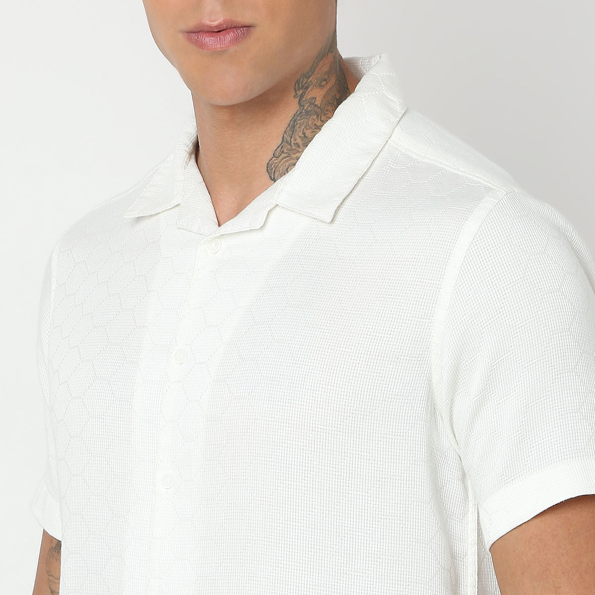 Regular Fit Solid Shirt