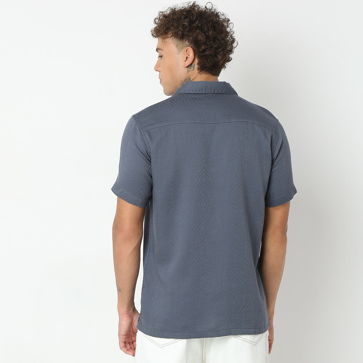 Regular Fit Solid Shirt