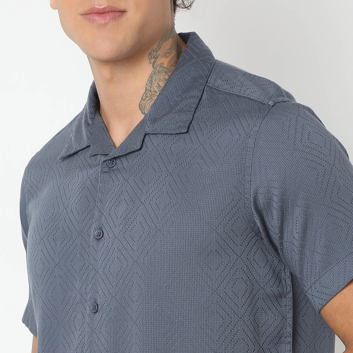 Regular Fit Solid Shirt