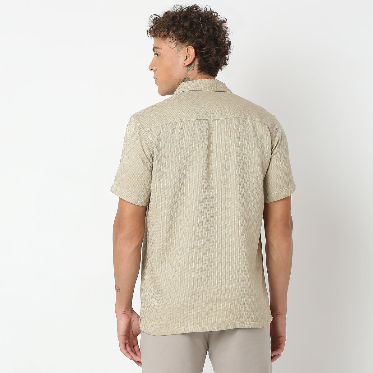 Regular Fit Solid Shirt