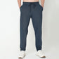 Regular Fit Solid Mid Rise Trackpants