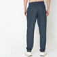 Regular Fit Solid Mid Rise Trackpants