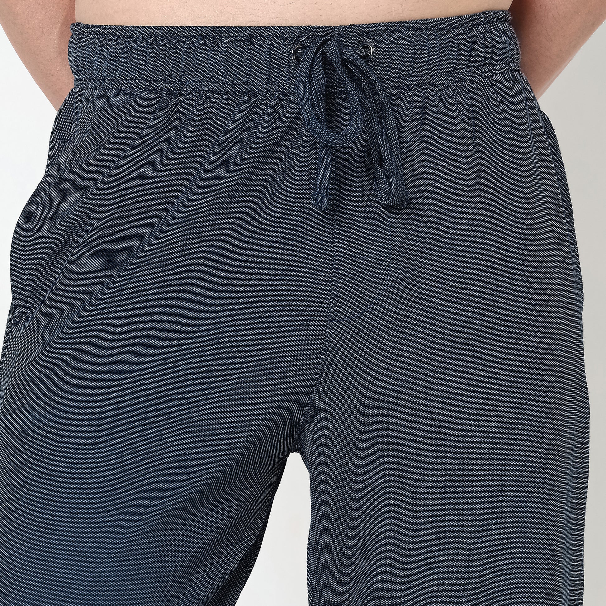 Regular Fit Solid Mid Rise Trackpants