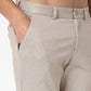 Regular Fit Solid Mid Rise Trousers