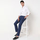 Regular Fit Solid Mid Rise Trousers