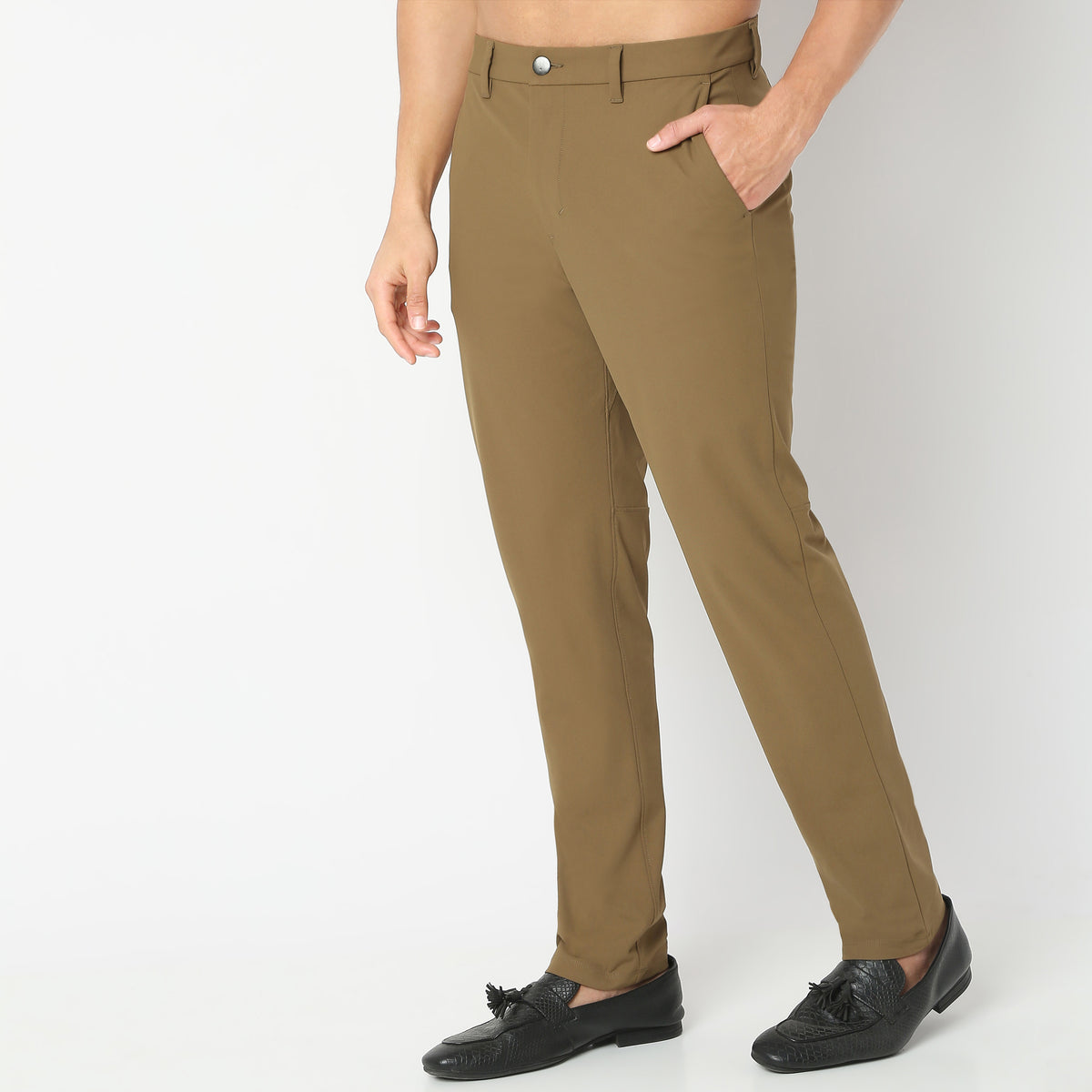 Anti Wrinkle 4-way Stretch Mid Rise Fluid-X Pants