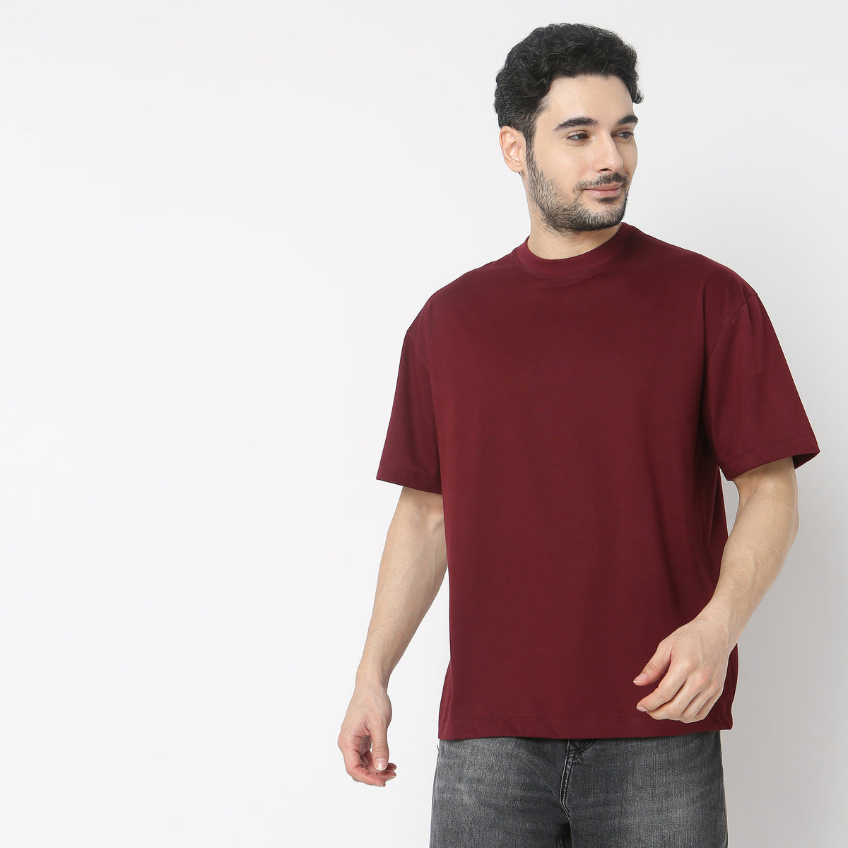 Oversize Solid T-Shirt