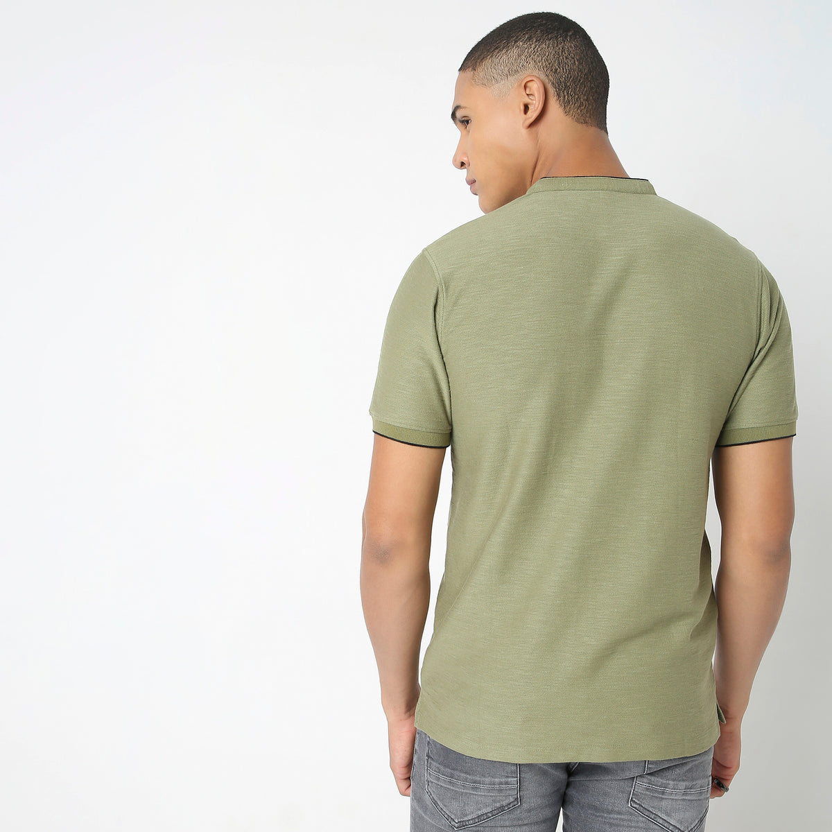 Regular Fit Solid T-Shirt