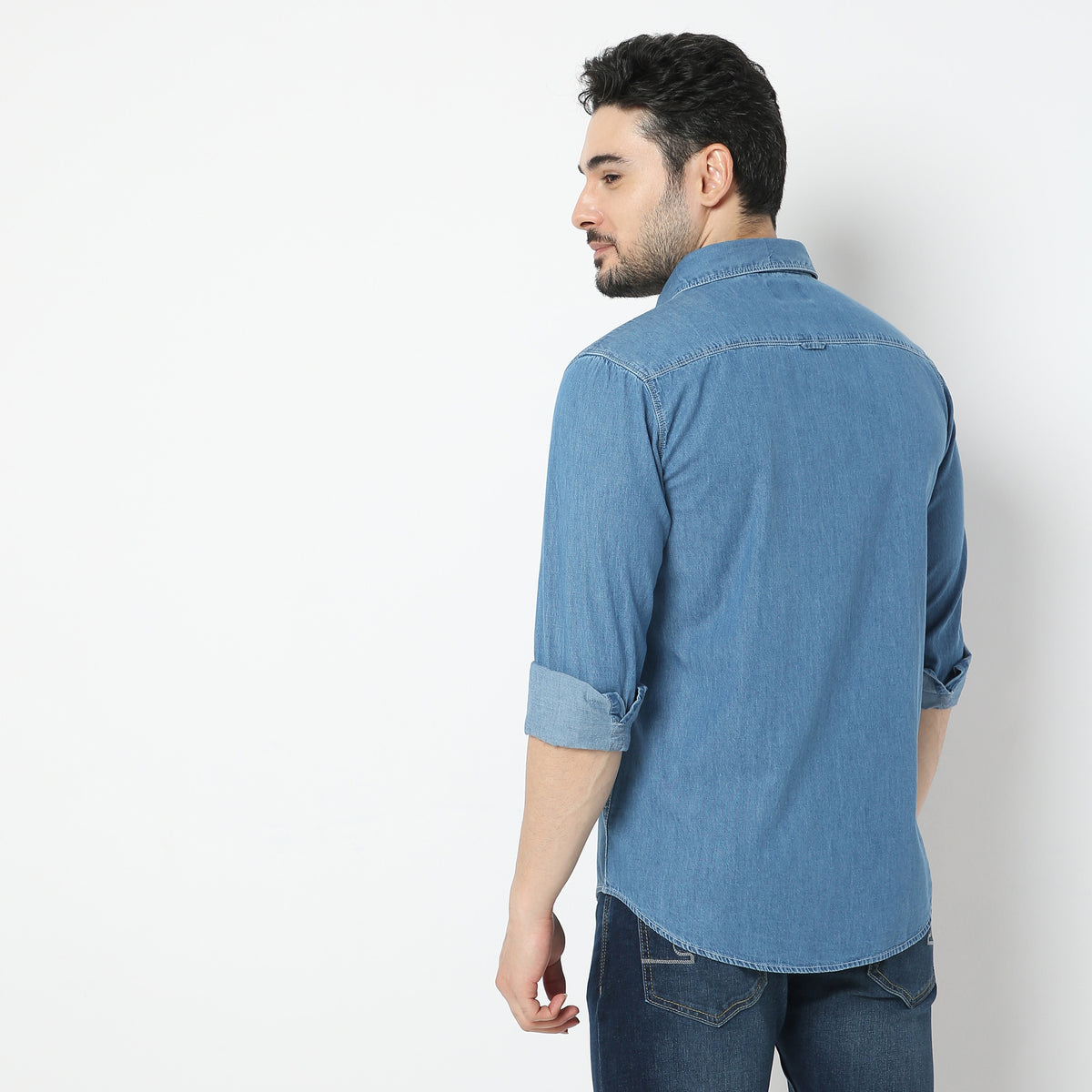 Slim Fit Solid Shirt