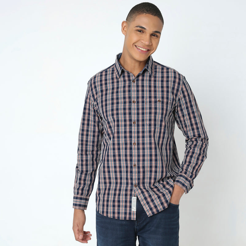 Regular Fit Checkered Shirt