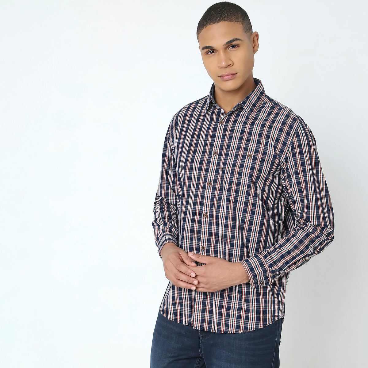 Regular Fit Checkered Shirt