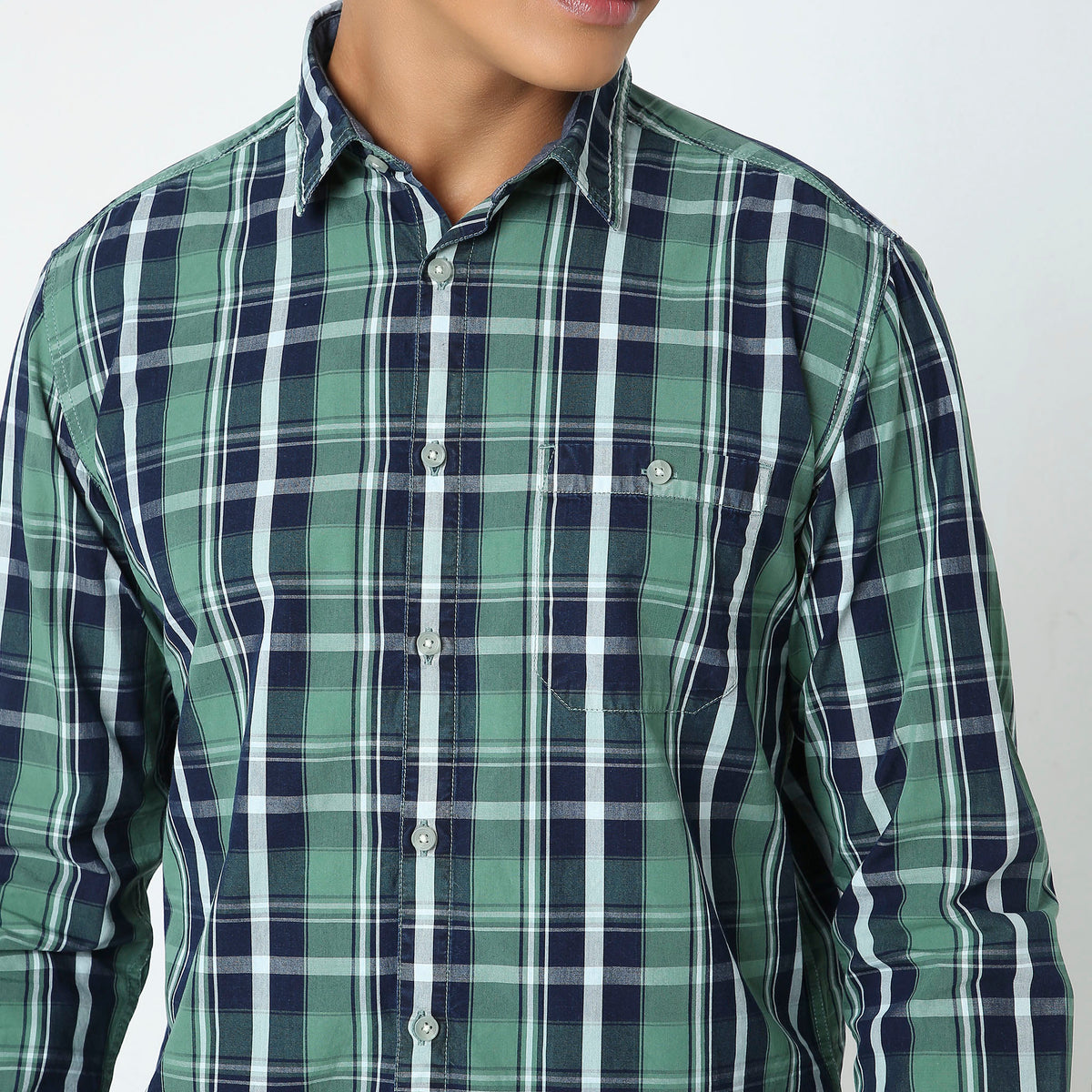 Regular Fit Checkered Shirt