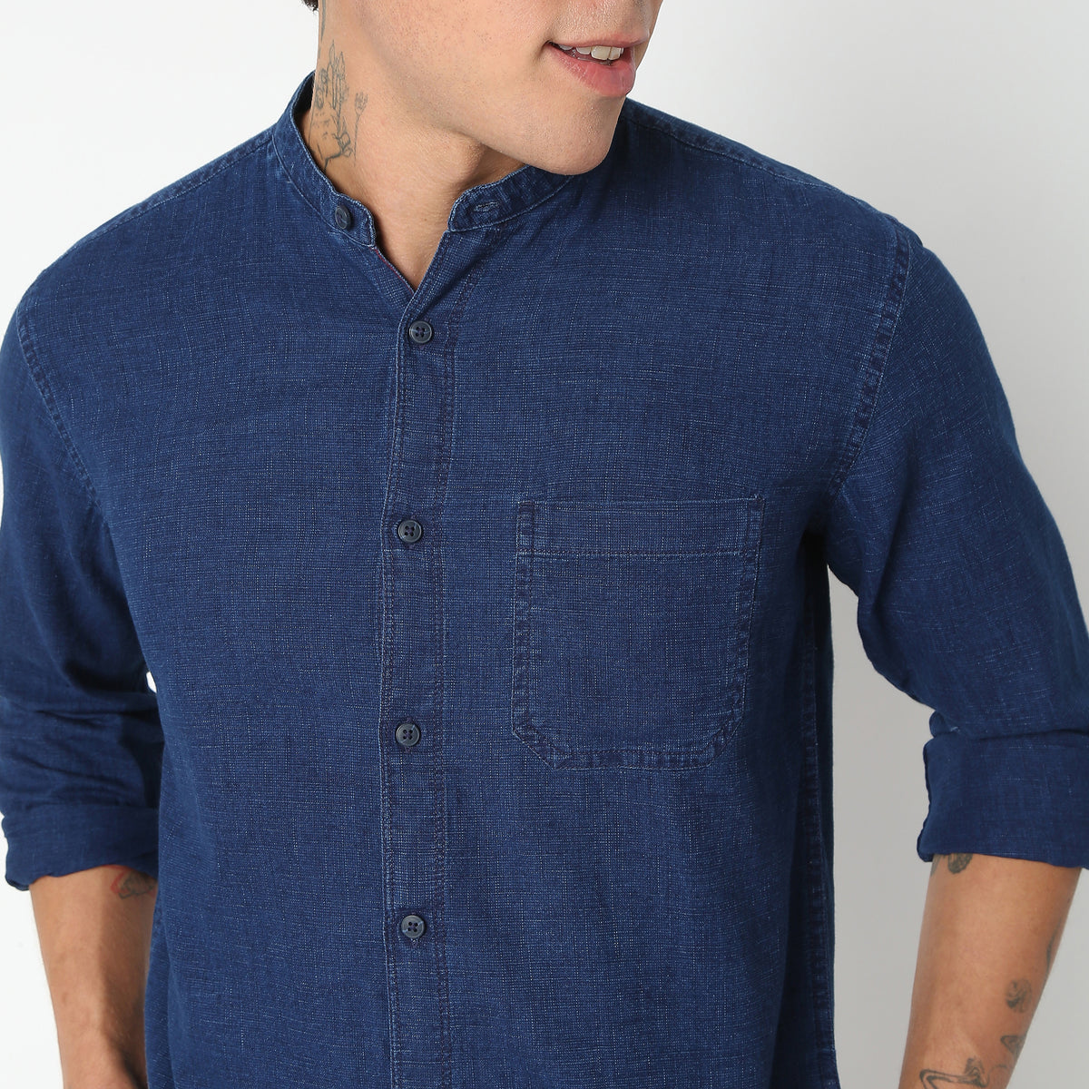 Regular Fit Solid Shirt