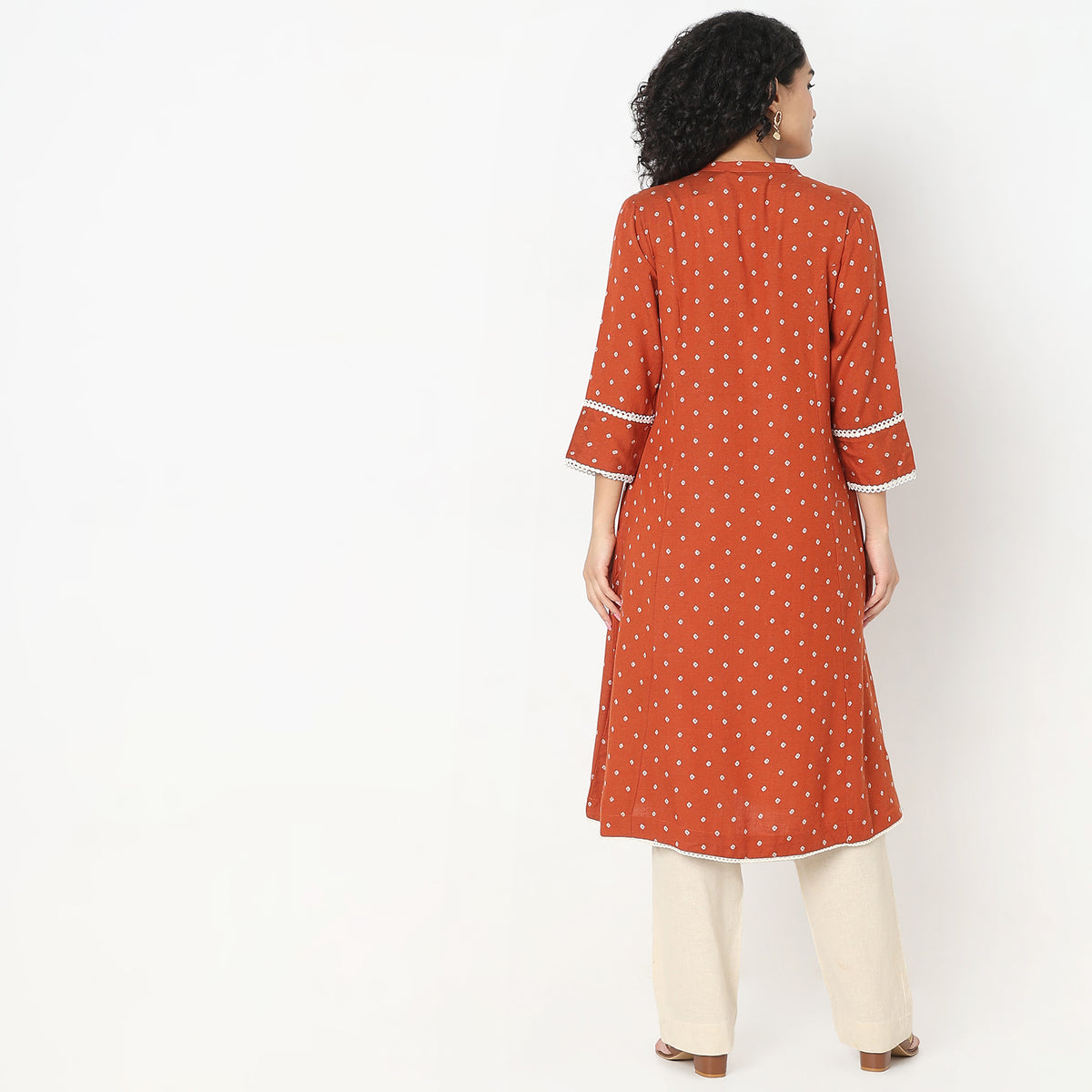 Flare Fit Printed Kurta