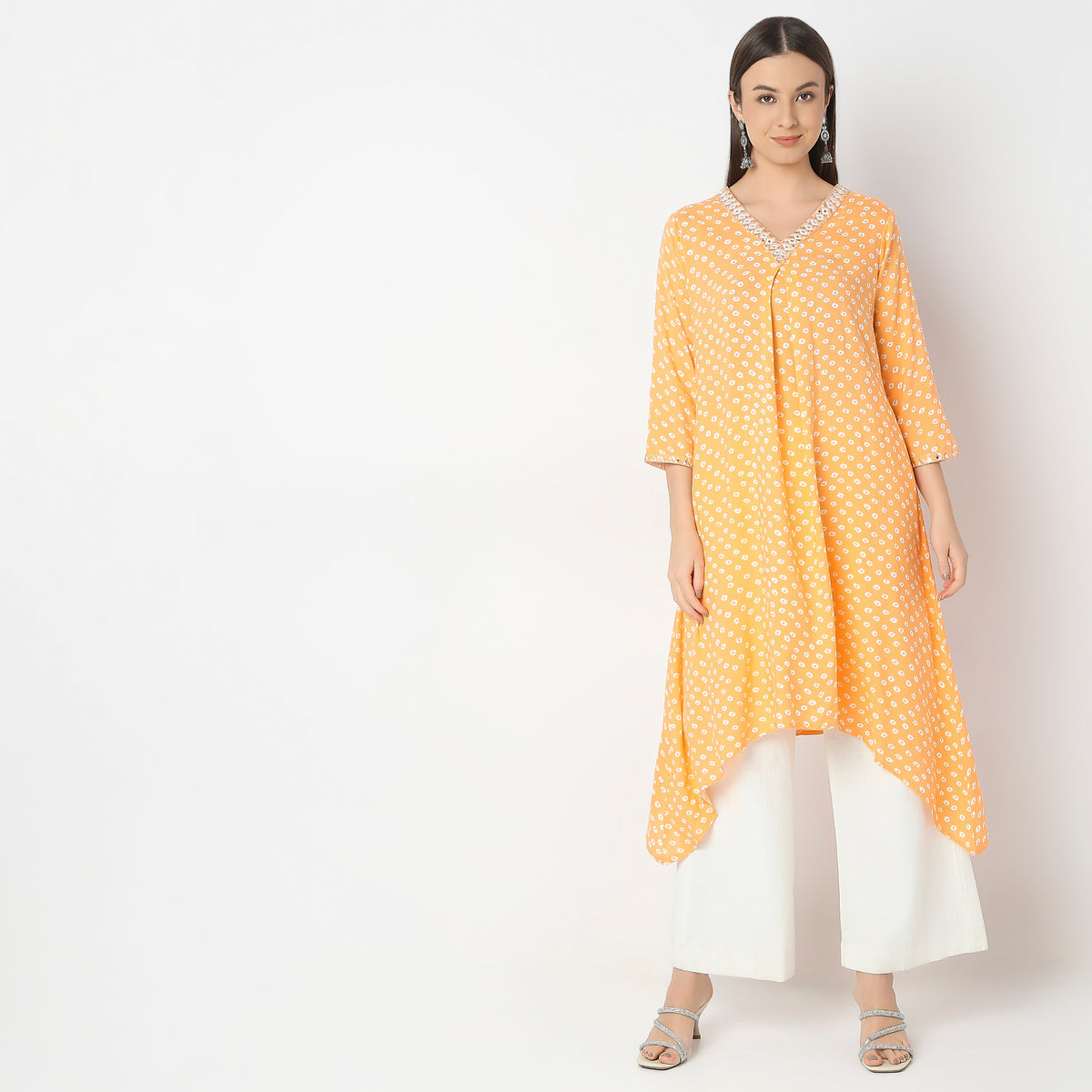 Flare Fit Printed Kurta