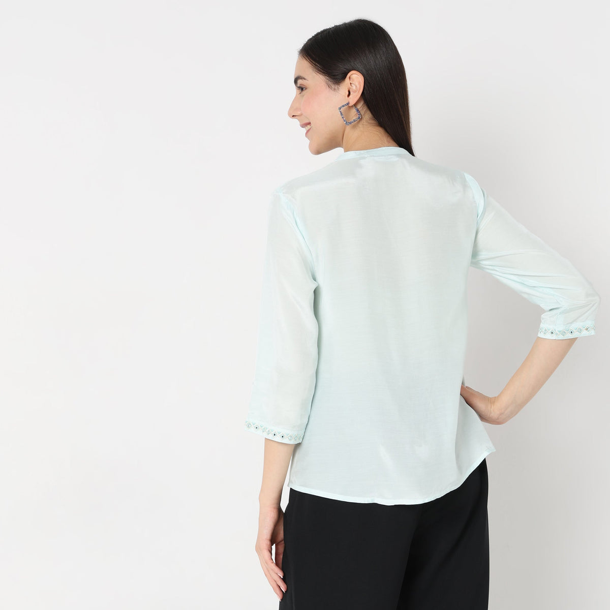 Flare Fit Embellished Top